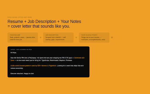 SuperHunt AI — Mail HR Directly from LinkedIn screenshot 3