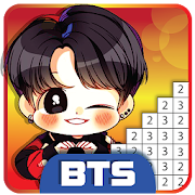 BTS Pixel Art - Paint by Number Coloring Books