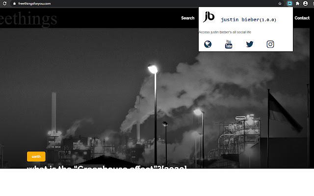 justin bieber access chrome extension