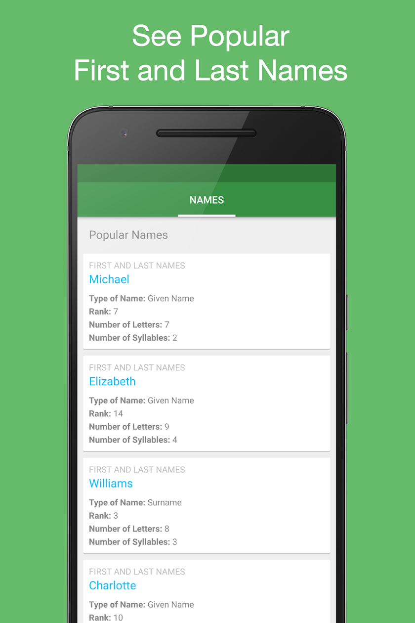 Baby Names and Meanings Free Screen 3