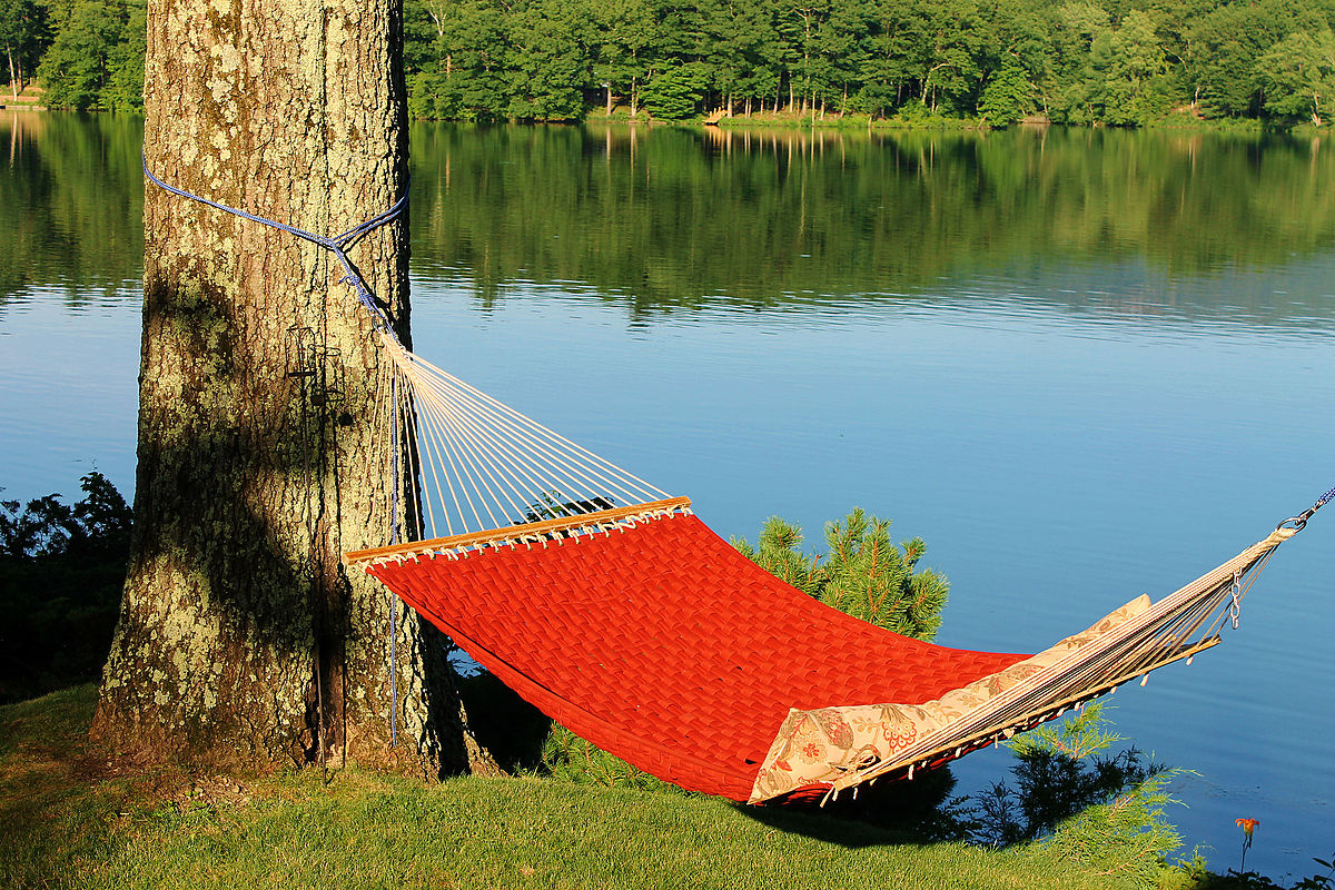 Hammock by a river