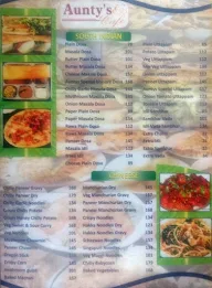 Aunty's Cafe menu 2