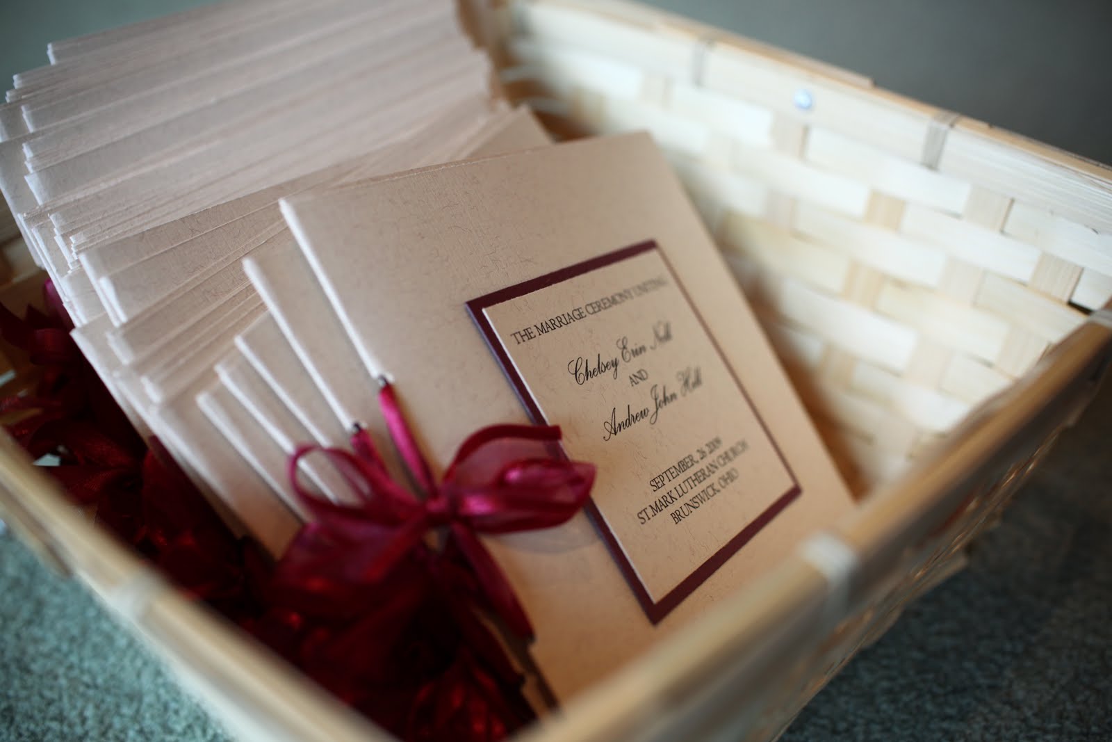 DIY Wedding Programs