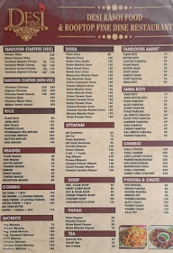 Desi Rasoi Foods menu 1