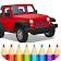 American Cars Coloring Book icon