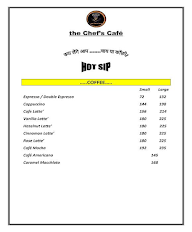 The Chef's Cafe' menu 4