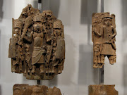 Two Benin Bronzes in London's British Museum.