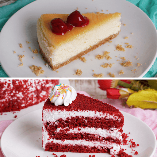 Red Velvet Pastry + Baked New York Cheesecake (Pack Of 2)