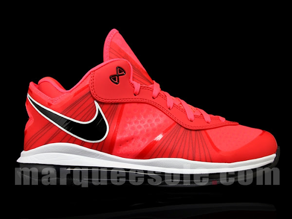 First Look at Nike LeBron 8 V2 Low in Solar RedWhiteBlack