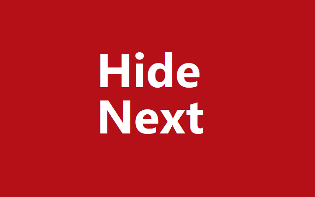 youtube-hide-next chrome extension