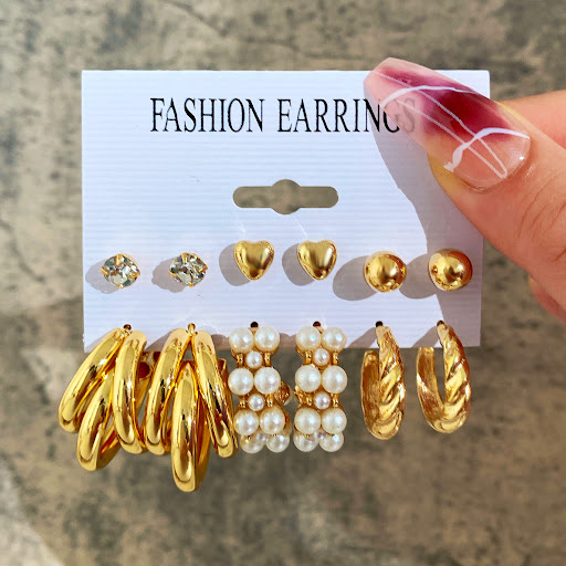 Title 1, Cross-border hot-selling womens earrings set, ...