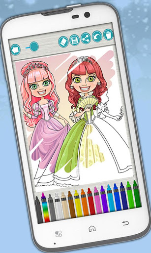 Princesses coloring book