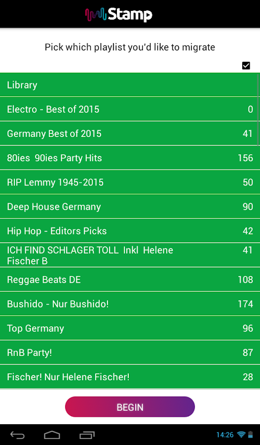    STAMP Music Importer- screenshot  