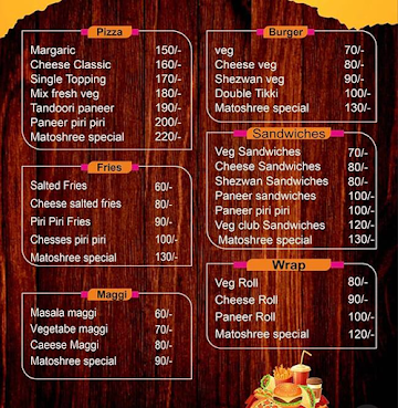 Matoshree Cafe menu 