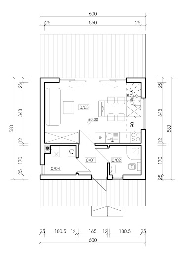 Mini Mini 4S - Rzut parteru