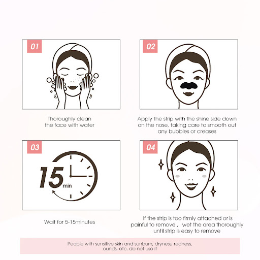 Title 3, Tear Type Blackhead and Acne Removing Nose Patc...