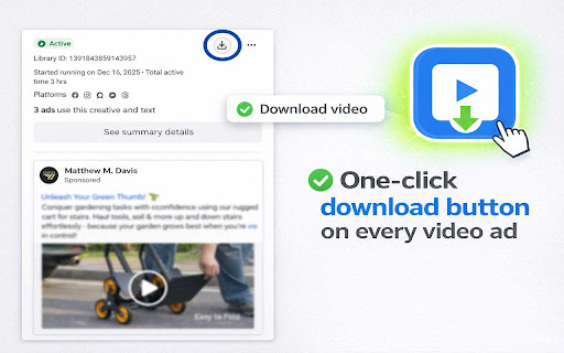 AdGrab - Meta Ads Library Downloader