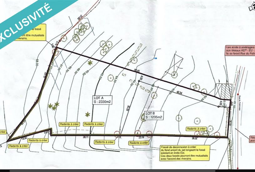  Vente Terrain à bâtir - 1 236m² à Saumur (49400) 