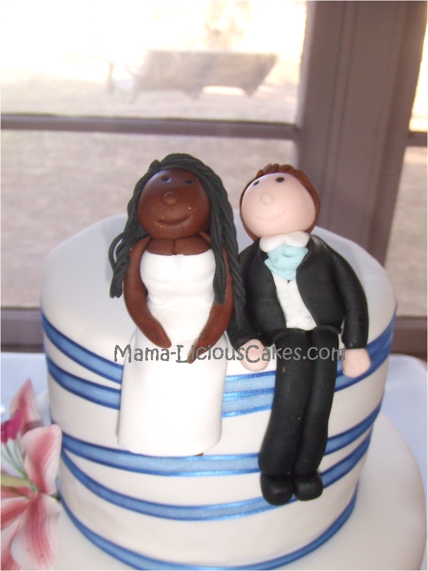 Bride and Groom Wedding Cake