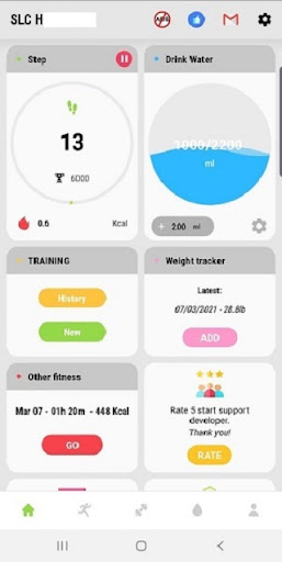 Steps counter Calorie counter