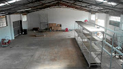 Empty shelves at the storage facility in Rayton, east of Pretoria, which shares a building with a mortuary yesterday. 