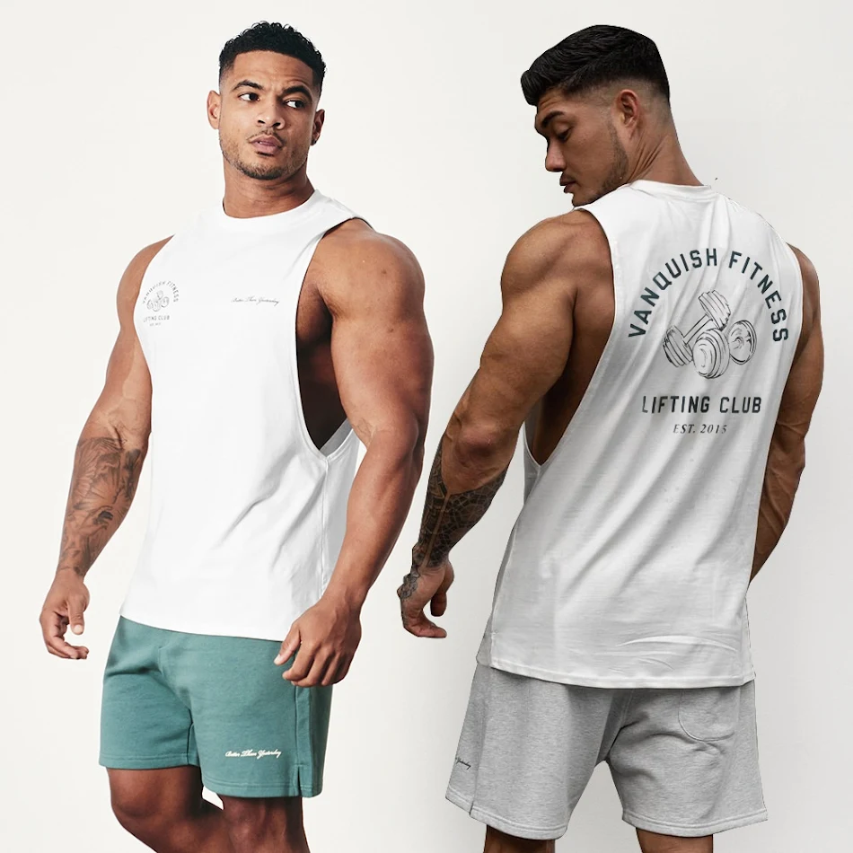 Workout Weste Herren Tops Outdoor Laufen Freizeit Training Ärmellos Atmungsaktiv & Leicht für Fitness & Sport