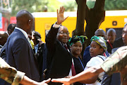 Former president Jacob Zuma outside the Pietermaritzburg High Court in November 2018. 