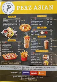 Perz Asian menu 1