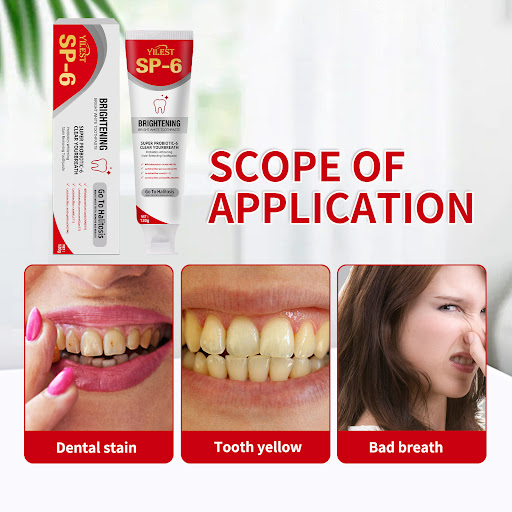 Title 8, Tone Improvement Yellow Tooth Toothpaste Cleans...