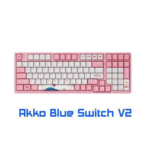 Bàn phím cơ Akko 3098 v2 World Tour Tokyo (Akko Pink Switch V2)