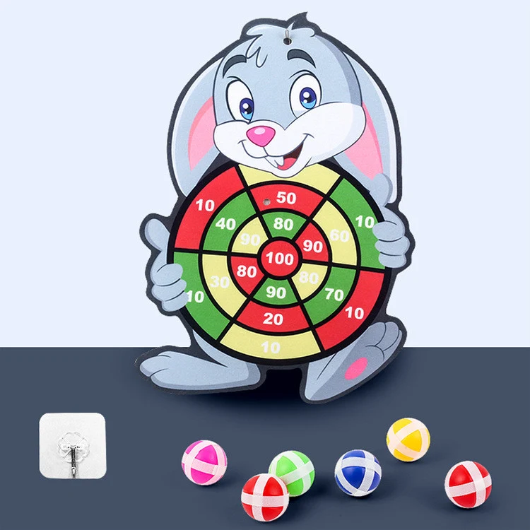 Groothandel Kinderen Sticky Ball Dartbord Cartoon Leuk Dartbord plus Velvet. Creatief speelplezier voor kids!