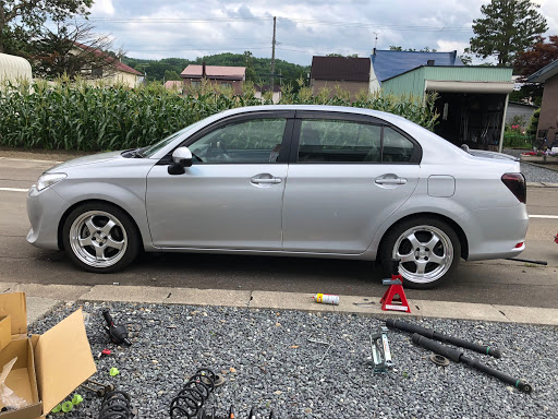 カローラアクシオ Nze164の愛車紹介 車高調整 Diy 足回り マフラー紹介に関するカスタム メンテナンスの投稿画像 車 のカスタム情報はcartune