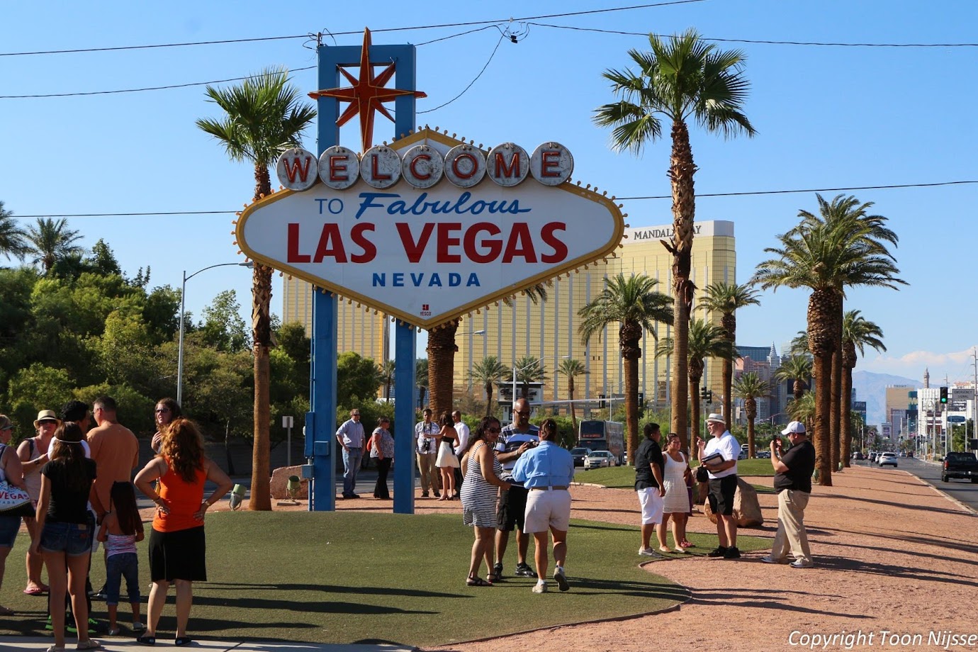 Las Vegas, het beroemde welkomstbord