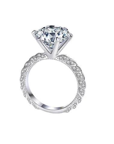 Anel de moissanite feminino de 5 qu - 1