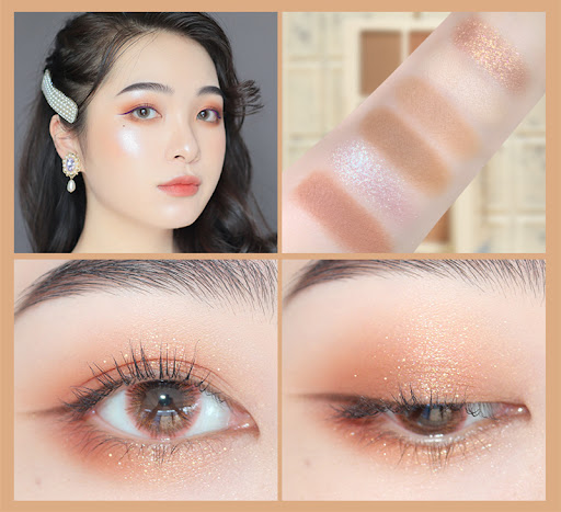 Title 2, Net Red Taro Milk Six-Color Eyeshadow Palette f...
