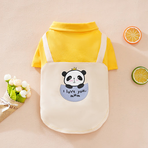 Title 22, Cartoon Dog Clothes Overall Suit, cute and comf...
