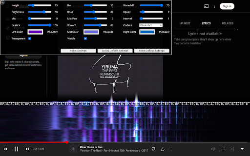 YouTube Musical Spectrum