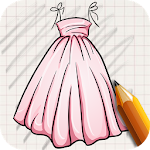 Cover Image of ดาวน์โหลด Draw Dresses for Girls 1.0 APK