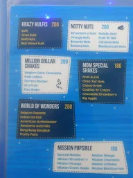 Makers of Milkshakes menu 1