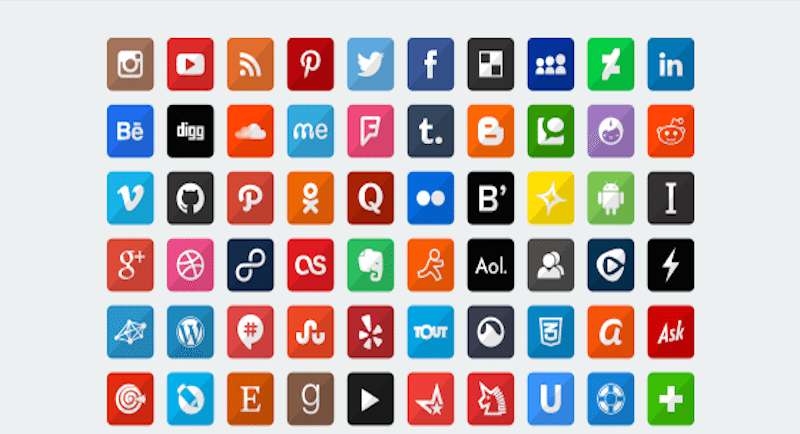 54 Beautiful [Free!] Social Media Icon Sets For Your Website