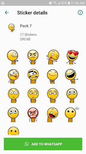 Emoji stickers for WhatsApp