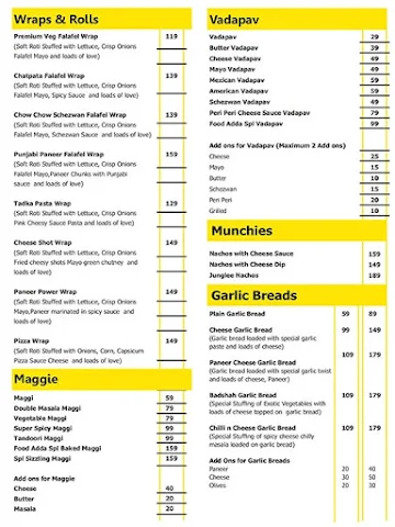 Food Adda menu 