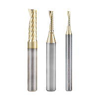 Amana Tools Premium Flat End Mills for Aluminum & Metals Bundle (6pk) - ZrN Coated