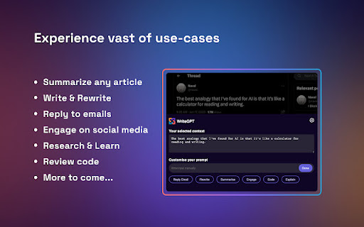 WriteGPT AI Copilot: Free ChatGPT4, Gemini & AI Agents