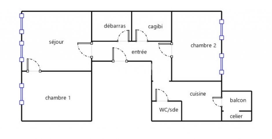 Vente appartement 3 pièces 62 m² à Marseille 1er (13001), 129 000 €