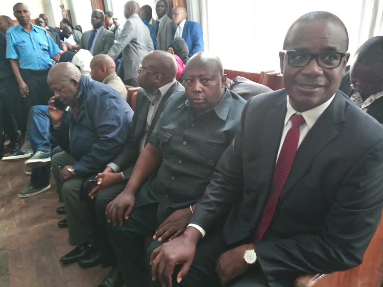 Former Nairobi Governor Evans Kidero in court on Monday, April 296, 2019