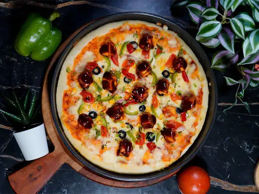 Smoked Bbq Paneer Pizza