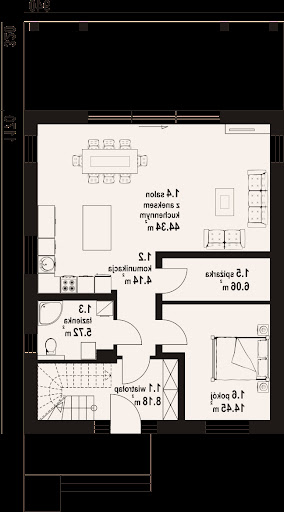 Grochów 1m - Rzut parteru