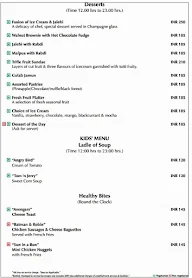 Clove - Hotel Ambrosia Sarovar Portico menu 3