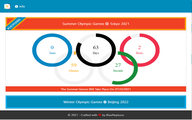 Next Olympic Games Countdown Preview image 1